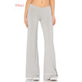 Light Grey Long Flare Leg Opening Sport Wear